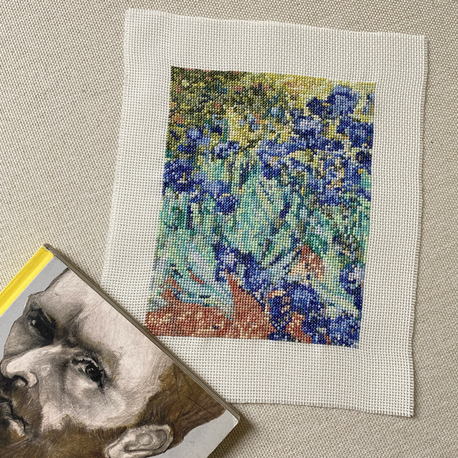 İrisler Van Gogh kanaviçe tablo
