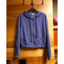 Koton Mavi Fermuarlı Sweatshirt - S