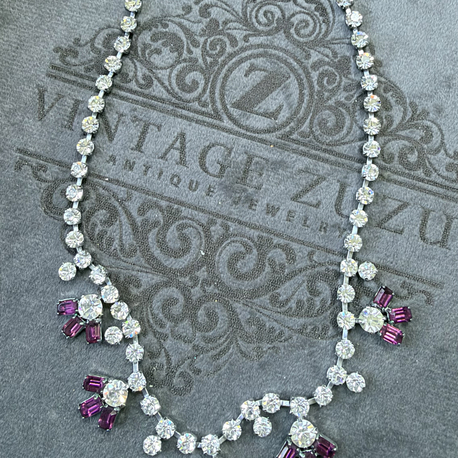 VİNTAGE viyana 1950 rhinestone kolye