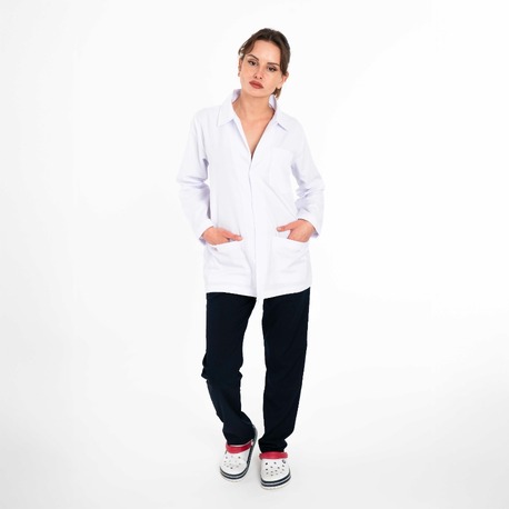 Beyaz Alpaka Doktor Önlüğü 02