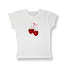 cherry - baby tee
