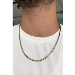 Zincir Gold Çelik Kolye (Unisex)