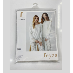 FEYZA 3776  MEVSİMLİK DANTELLİ PİJAMA TAKIMI