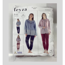 FEYZA 4929 KISLIK 3 PARÇA  EŞOFMAN TAKIMI PEMBE