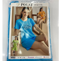POLAT 3002 KISA ŞORTLU PİJAMA TAKIMI 