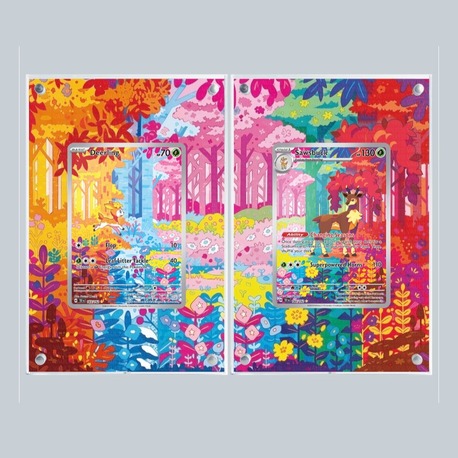 Deerling & Sawsbuck - Temporal Forces - Extended Art Display (2 Çerçeve)