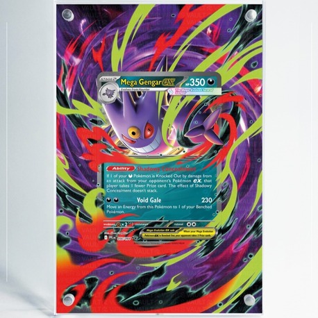 Mega Gengar ex Double Rare - Phantasmal Flames - Extended Art Display