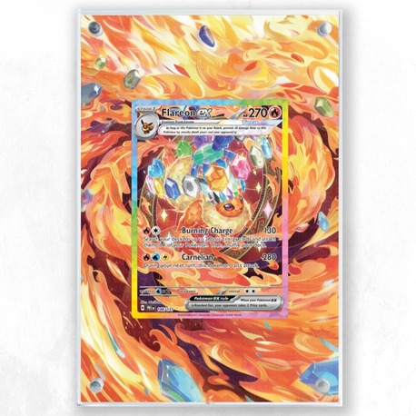 Flareon ex Prismatic Evolutions - Extended Art Display