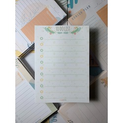 To-Do List Yaprak Desenli