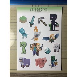 Minecraft Sticker (A5)