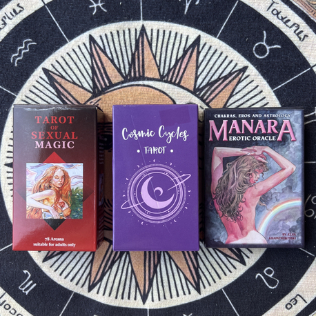 Cosmic Cycles • Manara • Tarot of Sexual Magic | 3’lü Tarot Koleksiyonu