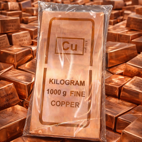 999 Saf Bakır Külçe 1 Kg