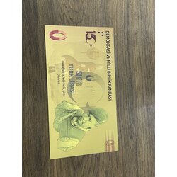 24 Ayar Altın Kaplama 0 TL Hatıra Parası 15 Temmuz