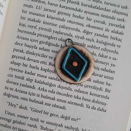Ahşap Görünümlü Vintage Kolye Ucu