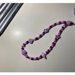Mermaid Purple Telefon Charmı