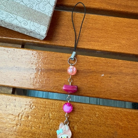 Pembe Telefon Charmı