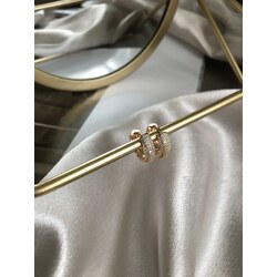 Gold Parıltı Küpe