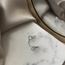 Damla Taş Silver Earcuff 