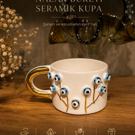 Voi ADA Ceramics Nazar Buketi Modelli Kupa