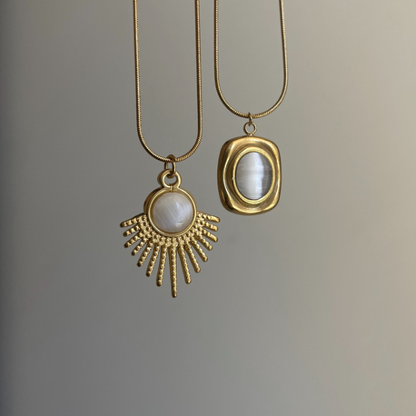 Gold çelik kolyeler
