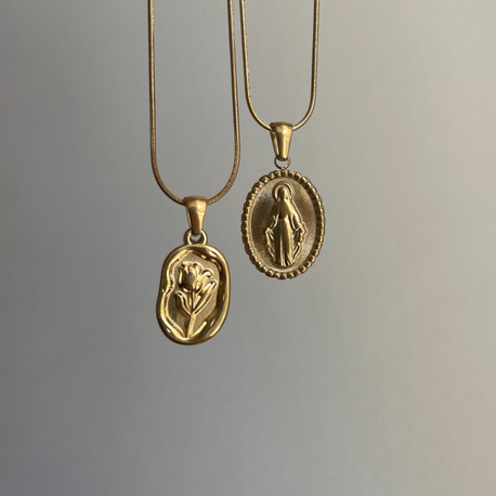 Gold çelik kolyeler