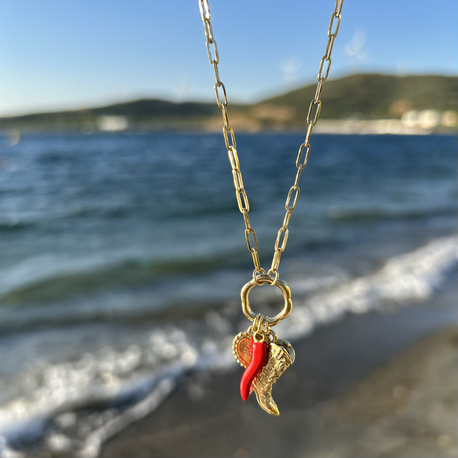 Rodeo Napoli Biber Çelik Kolye