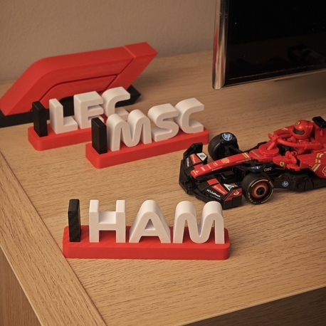F1 - Kırmızı Ferrari Pilot Dekor