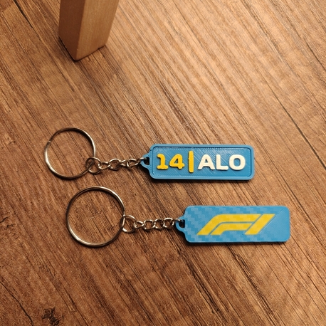 F1 - Efsane Fernando Alonso Anahtarlık