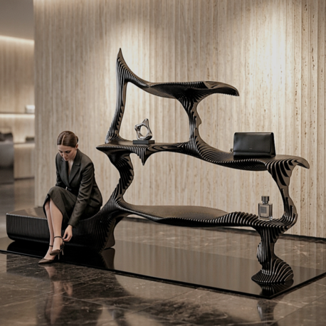 Parametric Display Stand & Bench Unit | Dual essence I