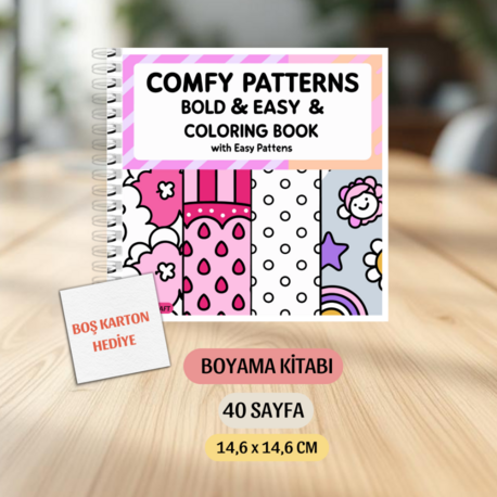 Comfy Patterns Boyama Kitabı KŞ00041