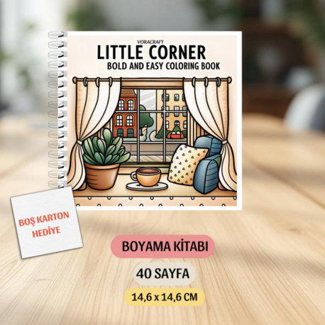 Boyama Kitabı, Köşeli Tatlı Ev, Coloring Book Boyama KŞ00026
