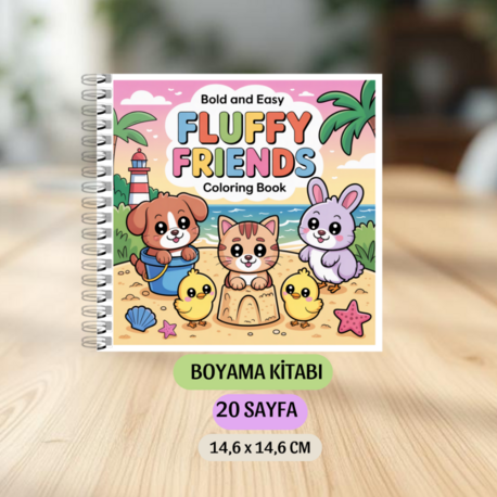Tatlı Hayvanlar Boyama Kitabı  KU0009
