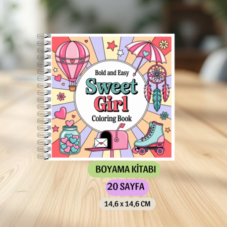 Sweet Girl Boyama Kitabı KU0022