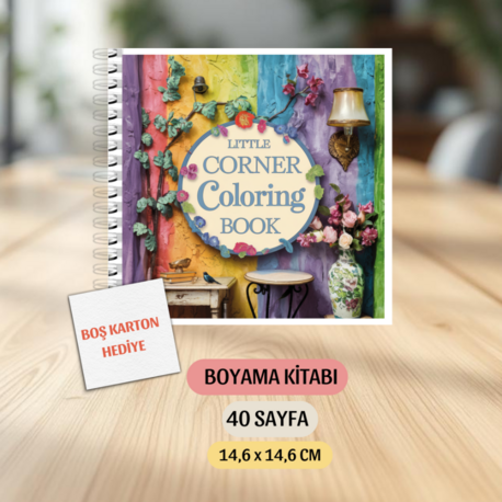 Boyama Kitabı, Köşeli Tatlı Ev, Coloring Book Boyama KŞ00024