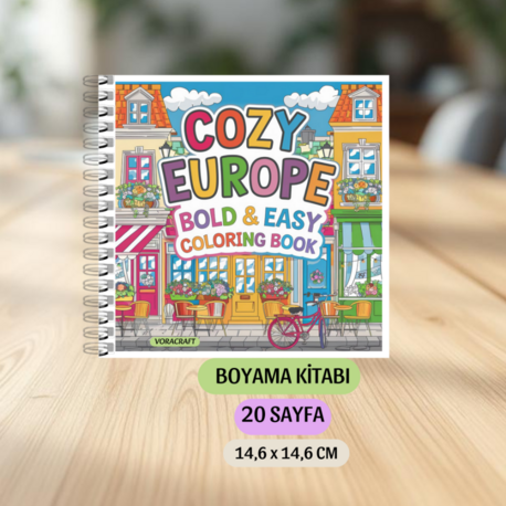 Cozy Europe Boyama Kitabı KU0049