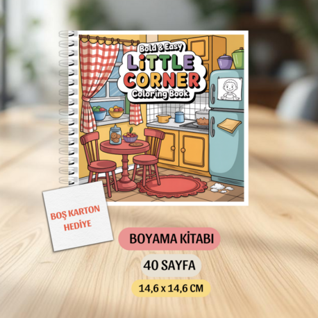 Boyama Kitabı, Köşeli Tatlı Ev Boyama KŞ00010