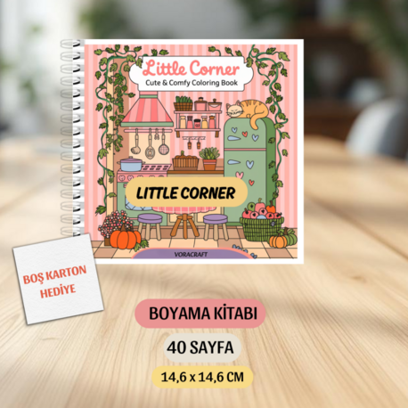 Boyama Kitabı, Köşeli Tatlı Ev, Coloring Book Boyama KŞ00027