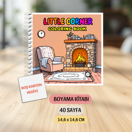 Boyama Kitabı, Köşeli Tatlı Ev, Coloring Book Boyama KŞ00019