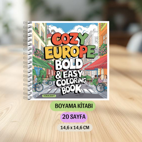 Cozy Europe Boyama Kitabı KU0050