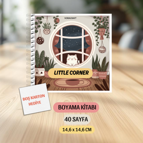 Boyama Kitabı, Köşeli Tatlı Ev, Coloring Book Boyama KŞ00025