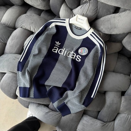 Adidas Lacivert Triko Kazak