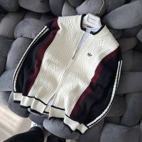 Adidas Beyaz Triko Hırka