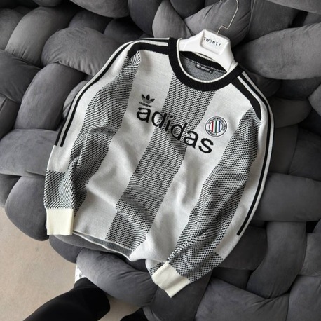 Adidas Beyaz Triko Kazak