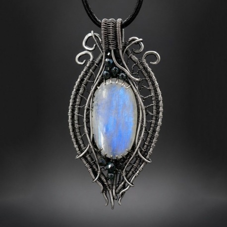 Alien Cocoon - Moonstone Pendant