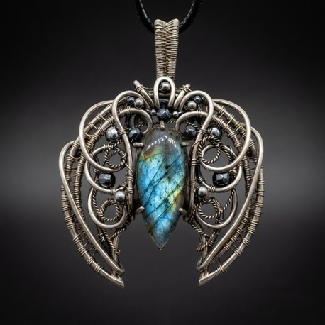 Wings of Intuition - Labradorite Pendant