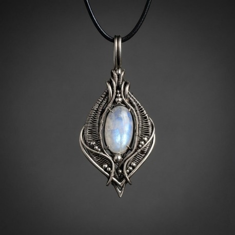 Stone of the Silent North - Moonstone Pendant