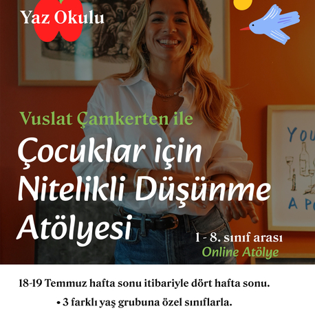 Çocuklar için Nitelikli Düşünme Atölyesi / 4 Hafta / Online