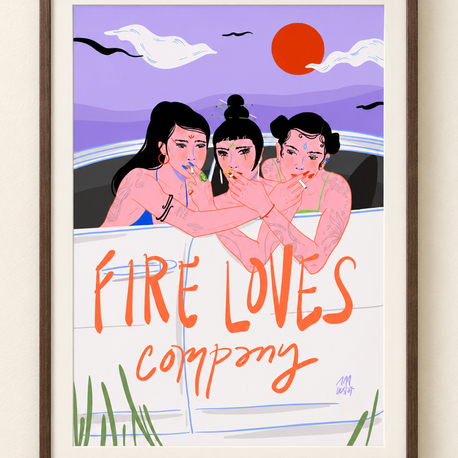 Fire Loves Company • Poster