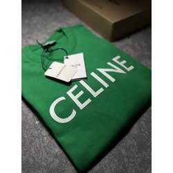 Celine Loose Short-Sleeve Tee 