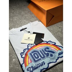 Louis Vuitton Rainbow Short-Sleeve Printed Tee